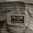 PRADA Hand Bag Leather BLK WOOL HANDBAG Sale