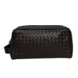 BOTTEGA VENETA Clutch Bag Leather BLK  Fashion