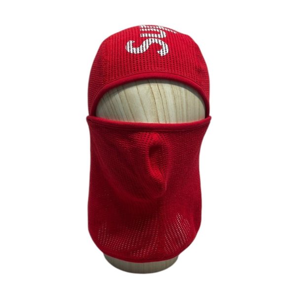 Supreme Headwear RED SUPREME BALACLAVA RED MESH Hot on Sale