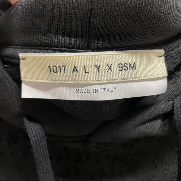 1017 ALYX 9SM(ALYX) Hoodie L Cotton BLK DISTRESSING Online Hot Sale