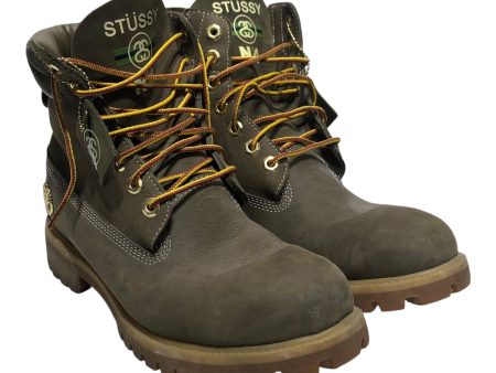 Timberland STUSSY Boots US 9 Leather GRN  Hot on Sale