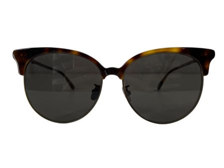 BOTTEGA VENETA Sunglasses All Over Print Celluloid BRW TORTOISE CAT EYE on Sale