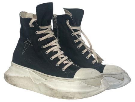 RICK OWENS DRKSHDW Lace Up Boots EU 43 Cotton BLK Abstract Pentagram Ramones Cheap