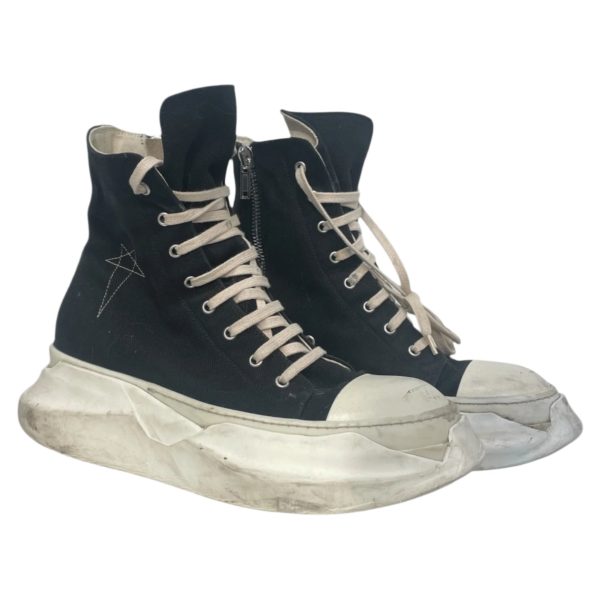 RICK OWENS DRKSHDW Lace Up Boots EU 43 Cotton BLK Abstract Pentagram Ramones Cheap