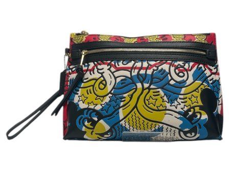 COACH Clutch Bag All Over Print Goat Leather MLT keith haring mickey mouse Online now