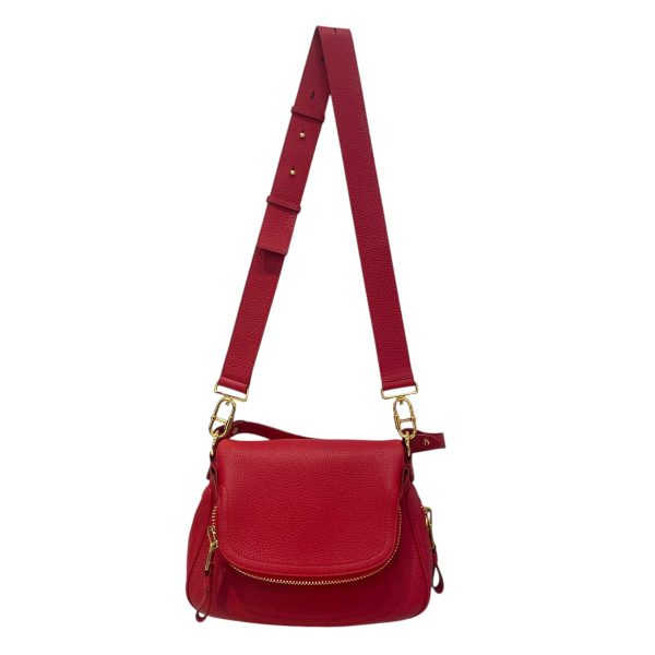 TOM FORD Hand Bag S Leather RED Jennifer Online now