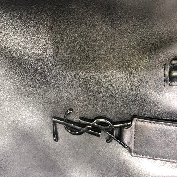 SAINT LAURENT Bag Animal Pattern Leather BLK DOWNTOWN For Sale