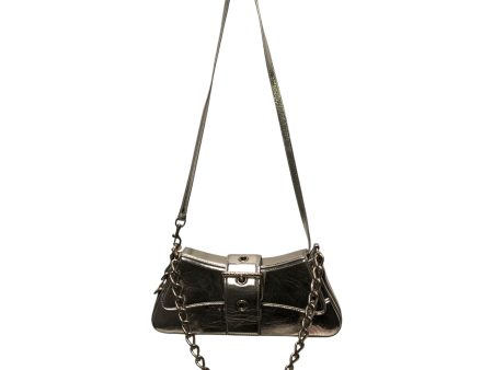 BALENCIAGA Bag OS Leather SLV SMALL LINDSEY METALLIC MIRROR Fashion