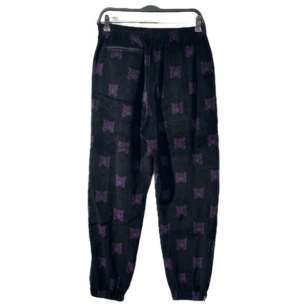 Needles Straight Pants S Purple Cotton All Over Print LQ238 For Cheap