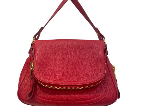 TOM FORD Hand Bag S Leather RED Jennifer Online now