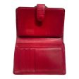 LOUIS VUITTON Bifold Wallet Leather RED Epi Leather For Sale