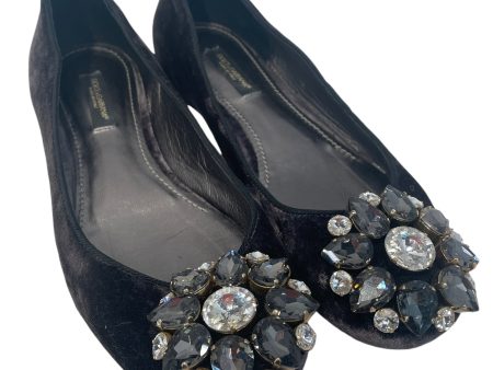 DOLCE&GABBANA Flat Shoes US 6 PPL Taormina Crystal Hot on Sale