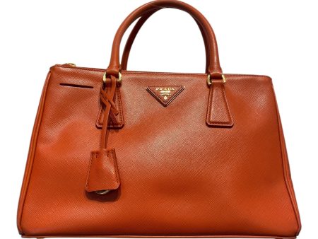 PRADA Hand Bag Leather ORN SAFFIANO GALLERIA For Sale