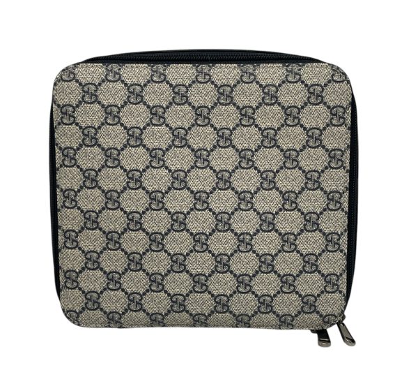 GUCCI Pouch Monogram Leather GRY 726661562600 Online Sale