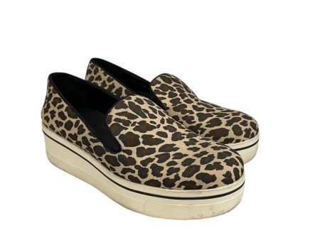 STELLAMcCARTNEY Low-Sneakers EU 41 Leopard Cotton BRW Slip-on Platform Cheetah Print Sneaker Cheap