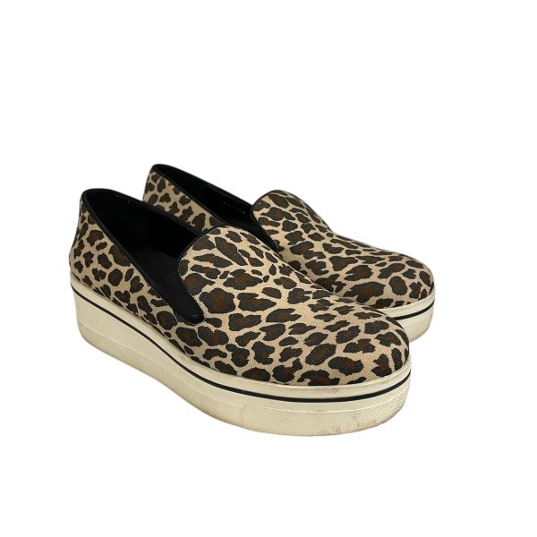 STELLAMcCARTNEY Low-Sneakers EU 41 Leopard Cotton BRW Slip-on Platform Cheetah Print Sneaker Cheap