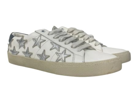 SAINT LAURENT Low-Sneakers EU 36.5 Leather WHT star shoes Fashion