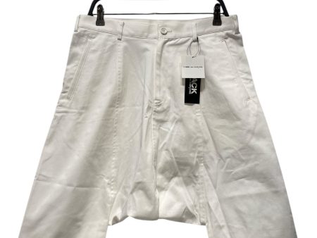 BLACK COMME des GARCONS Shorts S Cotton WHT 1G-P222 Online Sale