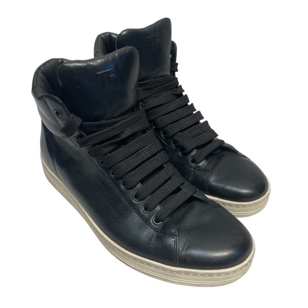 TOM FORD Hi-Sneakers US 9.5 Leather BLK TOM FORD RUSSELL HIGH Online Sale