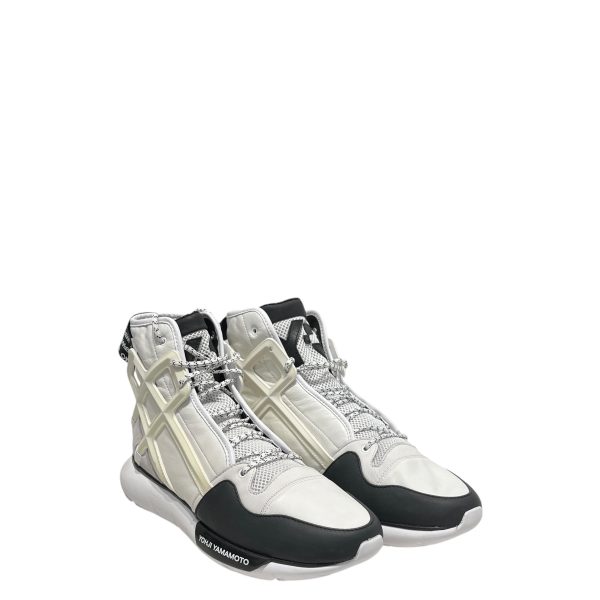 adidasxYohji Yamamoto(Y-3) Hi-Sneakers US 11.5 Leather WHT qasa basketball Supply