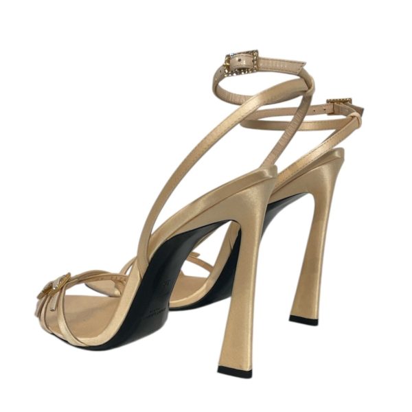 SAINT LAURENT Heels EU 38 BEG Ankle Strap  on Sale