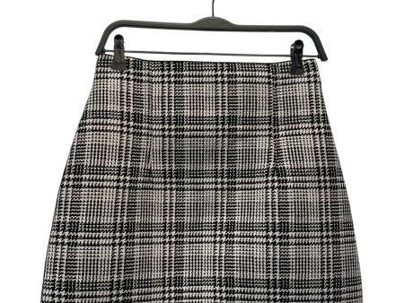 OFF-WHITE Skirt 42 Houndstooth Check Polyester WHT  on Sale