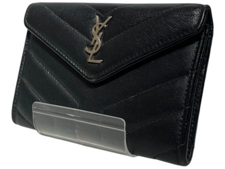 YVES SAINT LAURENT Wallet S Leather BLK  Online Hot Sale