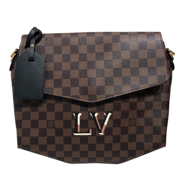 LOUIS VUITTON Clutch Bag All Over Print Leather BRW Louis Vuitton Beaubourg Online Sale