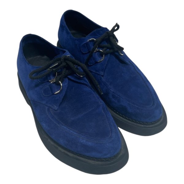 SAINT LAURENT Loafers EU 42 Suede BLU  on Sale