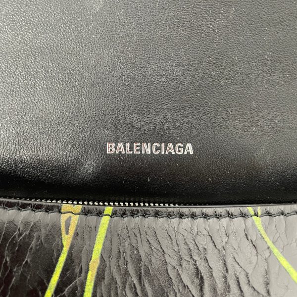 BALENCIAGA Boston Bag All Over Print Leather BLK floral large bag Online Sale