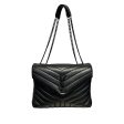 SAINT LAURENT Tote Bag Leather BLK loulou Discount