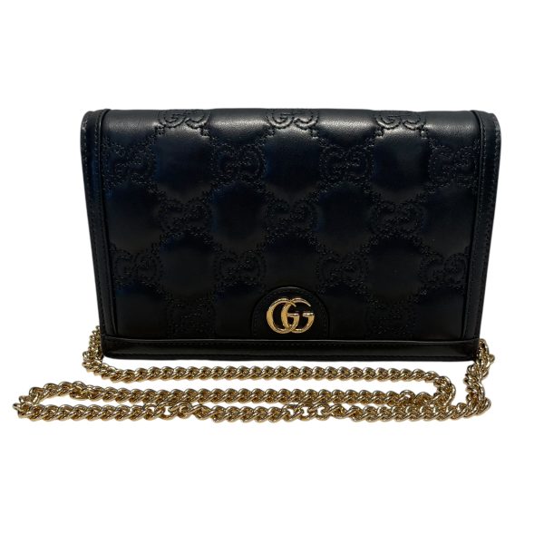 GUCCI Clutch Bag GG MATELASSE CHAIN WALLET Fashion