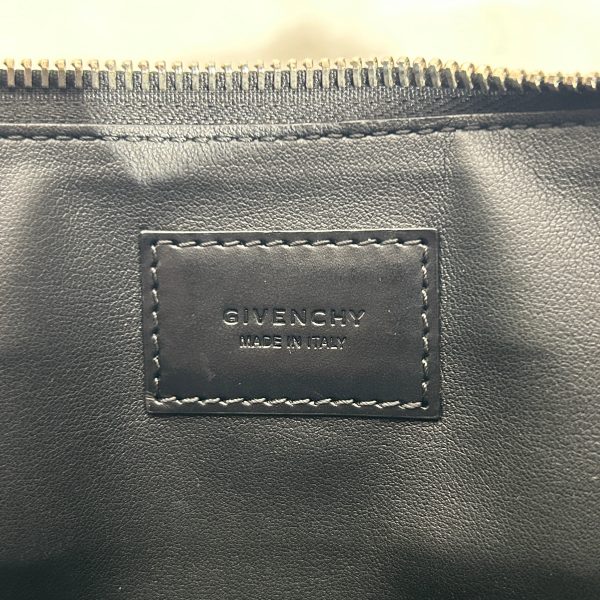 GIVENCHY Clutch Bag Leather BLK STAR LOGO DOCUMENT HOLDER on Sale