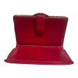 LOUIS VUITTON Bifold Wallet Leather RED Epi Leather For Sale