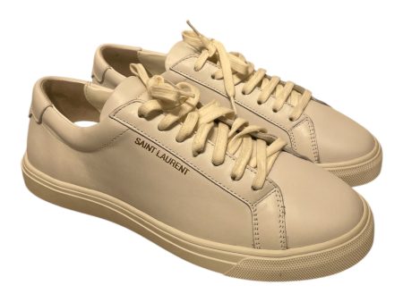 SAINT LAURENT Low-Sneakers ITL 38.5 Leather WHT Andy Low Trainer Hot on Sale