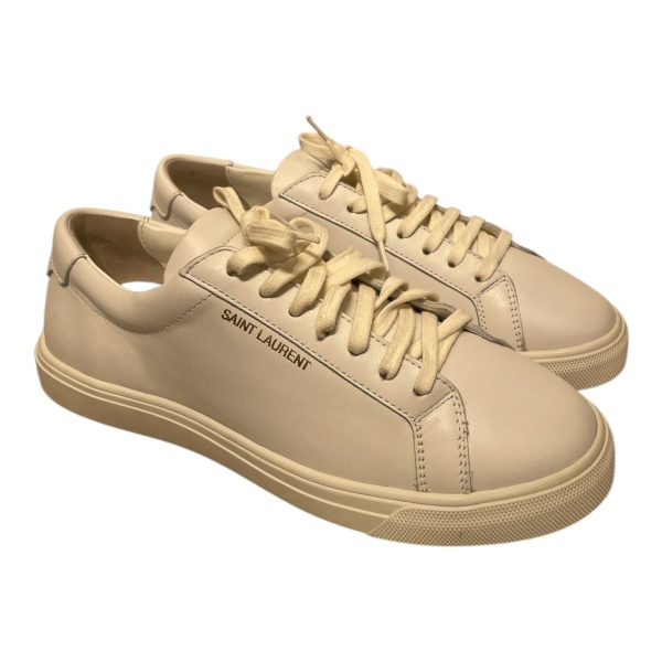 SAINT LAURENT Low-Sneakers ITL 38.5 Leather WHT Andy Low Trainer Hot on Sale