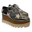 STELLAMcCARTNEY Dress Shoes EU 36 All Over Print Leather SLV Platform WHT STAR PTTRN SLVR LACE SHOE Discount