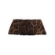 DOLCE&GABBANA Clutch Bag Leopard Silk BRW  Sale