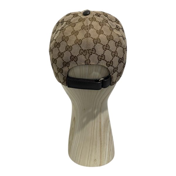 GUCCI Cap L Brown All Over Print 200035･601491 on Sale