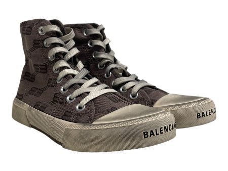 BALENCIAGA Hi-Sneakers EU 35 All Over Print KHK bb all over Supply