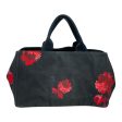 PRADA Tote Bag OS BLK Roses Online Hot Sale