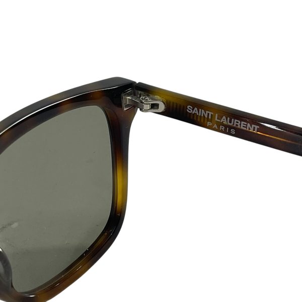 SAINT LAURENT Sunglasses Tortoiseshell Pattern BRW SQUARED WT SOME TINT For Cheap