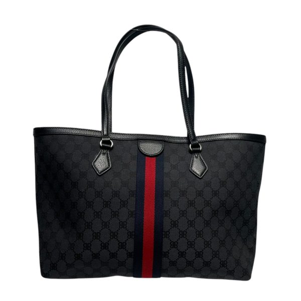 GUCCI Tote Bag Gray Monogram  Hot on Sale