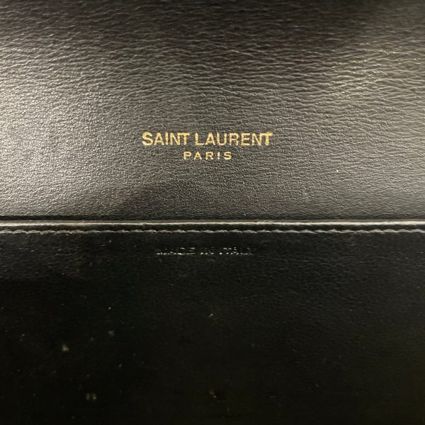 SAINT LAURENT Bag OS Animal Pattern Leather BLK PYTTHON UPTOWN CHAIN WALLET Online Sale