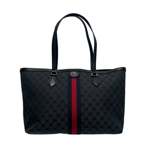 GUCCI Tote Bag Gray Monogram  Hot on Sale