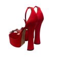 Piferi Heels EU 40 Cotton RED Rosalia 165mm red Cheap