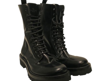 VALENTINO Boots EU 44 BLK combat boot For Cheap