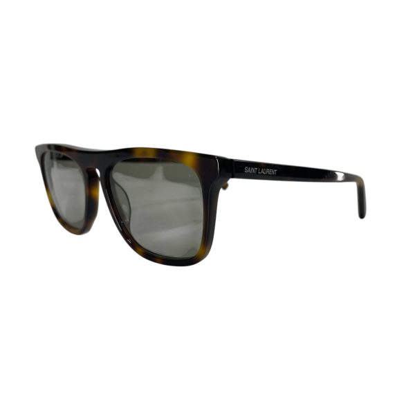 SAINT LAURENT Sunglasses Tortoiseshell Pattern BRW SQUARED WT SOME TINT For Cheap