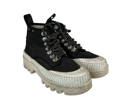 PROENZA SCHOULER Hi-Sneakers US 7 Border Nylon BLK Platforms For Discount