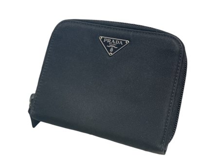 PRADA Wallet Nylon BLK TESSUTO ZIP WALLET Cheap